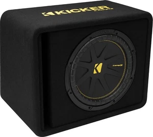 KICKER 50VCWC124 CAR AUDIO 12"COMPC SUBWOOFER ENCLOSURE LOADED BOX 4-OHM VCWC124 - Picture 1 of 6