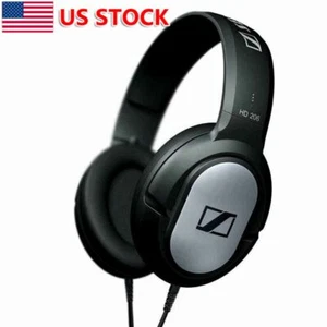 HD 206 Stereo Senn heiser WIRED Headphones Earphones Over Ear Headsets US STOCK - Picture 1 of 10