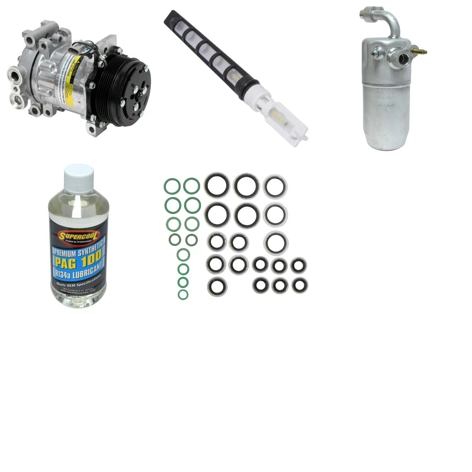 For 2002 GMC Sierra 2500 HD 6.6L V8 DIESEL Turbocharged A/C Compressor Kit UAC — 第 1/1 张图片