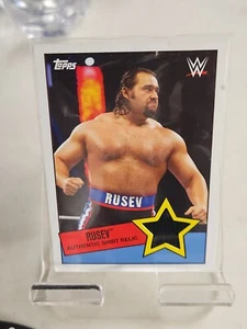 2015 Topps WWE Shirt Relic Rusev STAR - Picture 1 of 2