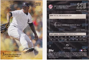 Aroldis Chapman New York Yankees 2018 Topps 220 Harper second to none 14 5196 - Picture 1 of 1