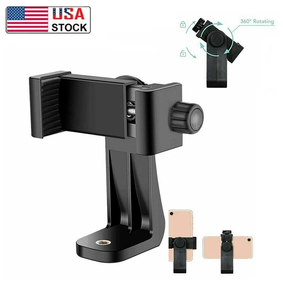 Universal Cell Phone Tripod Adapter Holder Smartphone Bracket Mount US STOCK - Image 1 of 4