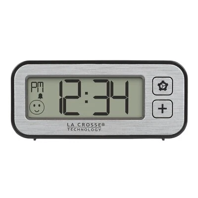 513-148 La Crosse Technology Mini Digital Alarm Clock with Comfort Meter - Image 1 of 4