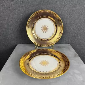 Important Sevres 1819 plate gold gilding antique Arab Iran Shah Islam market - Picture 1 of 20