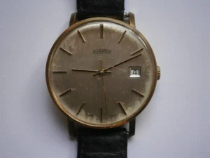 Vintage gents wristwatch ROAMER automatic watch spares or repair ETA 2783 swiss - Picture 1 of 21