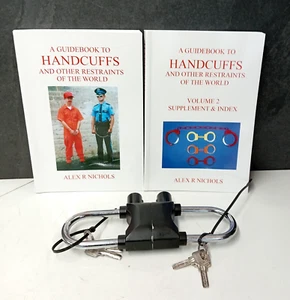 High Security Chubb-Type Handcuffs + Alex Nichols Handcuff Book Bundle – Fetters - Picture 1 of 8