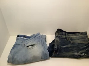 2 Pair Jordan Craig Men’s Distressed/ Ripped 38X33 Ross Jeans Preowned - Picture 1 of 14