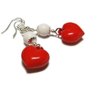 Divertidos pendientes de corazón hinchado de acrílico de San Valentín por SoniaMcD - Imagen 1 de 15