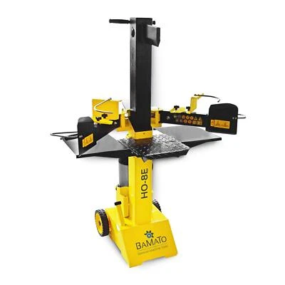 BAMATO Holzspalter HO-8E mit Spaltgutablagen 8t Spalter Kurzholzspalter 400V