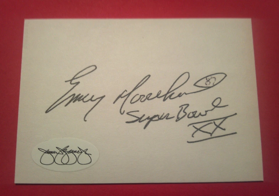 Emery Moorehead  SBXX  Cut Index Card Autograph   JSA  Bears  Signed  Auto - Image 1 of 1