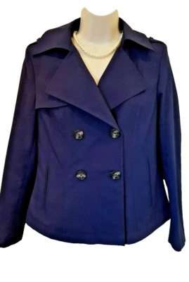 Marks & Spencer lightweight Jacket double breasted buttons collar Size UK 8 - Image 1 of 4