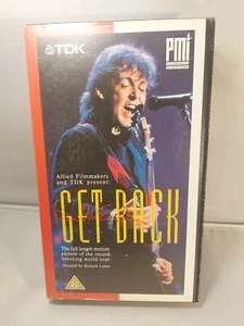 PAUL McCARTNEY ~ Get Back ~ 1990 UK . VHS PAL video Cassette Tape - Picture 1 of 2