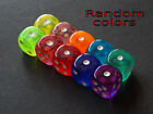 10PCS 6 Sided Portable Table Game Dices 14MM Acrylic Board Dice Party Gambling