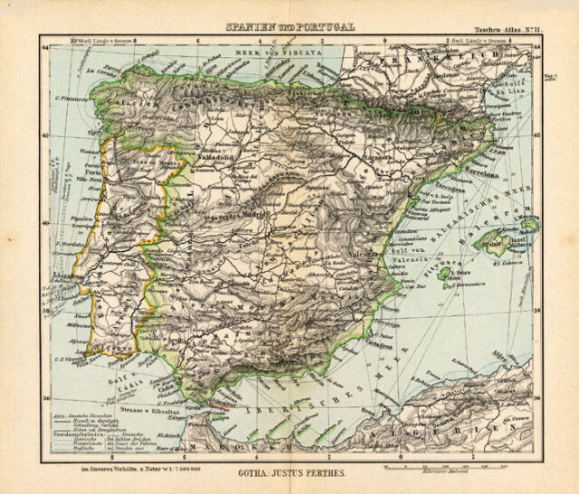 Mapa de Portugal - Mapa detalhado de Portugal (Sul da Europa - Europa)