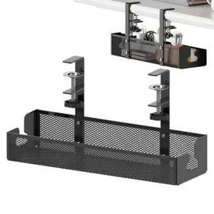 No Drilling Extendable Under Desk Cable Management Metal Cable Tray - Picture 1 of 20
