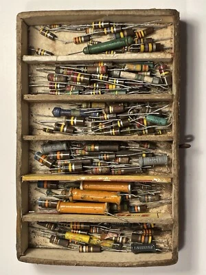 Capacitores, resistores, capacitores, semicondutores, diodo variáveis vintage - Imagem 1 de 4