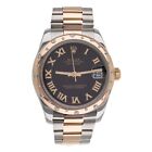 Rolex Datejust 31 Stainless Steel Rose Gold Black Dial 31mm 178341 Full Set