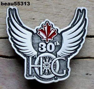 ⭐2013 30th ANNIVERSARY HARLEY DAVIDSON OWNERS GROUP HOG CANADA RALLY PIN - Picture 1 of 1