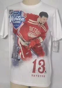Levelwear KD Detroit Red Wings White Shirt Pavel Datsyuk 2014 Winter Classic Med - Picture 1 of 12