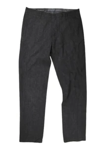 Giorgio Armani Chino Pants Flannel Charcoal Mens 33 36/32 Designer Tapered - Bild 1 von 5
