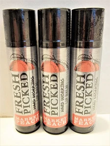 Bath Body Works FRESH PICKED Hard Working Lip Balm, MARKET PEACH, Sealed NEW x 3 - Picture 1 of 1