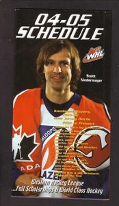 Western Hockey League Scott Niedermayer 2004-05 calendario Kamloops Blazers - Imagen 1 de 2