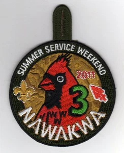 OA Nawakwa Lodge 3 Activity Patch, 2011 Summer Service Weekend (eR2011-2) - Picture 1 of 1