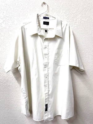 Harbor Bay Shirt Men's Big 22 Creme Collared Short Sleeve Button Down Pocket - Image 1 of 4