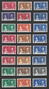 GVI 1937 Coronation Omnibus, 8 x Mint MH Sets - Picture 1 of 1