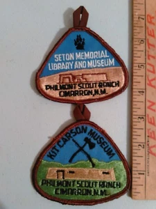 VINTAGE Philmont Scout Ranch Cimarron NM Pocket Hanger Patch BSA Lot of 2 - Picture 1 of 5