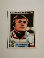 N°130 Wlodzimerz Lubanski Poland Sticker Panini World Cup Argentina 78 1978