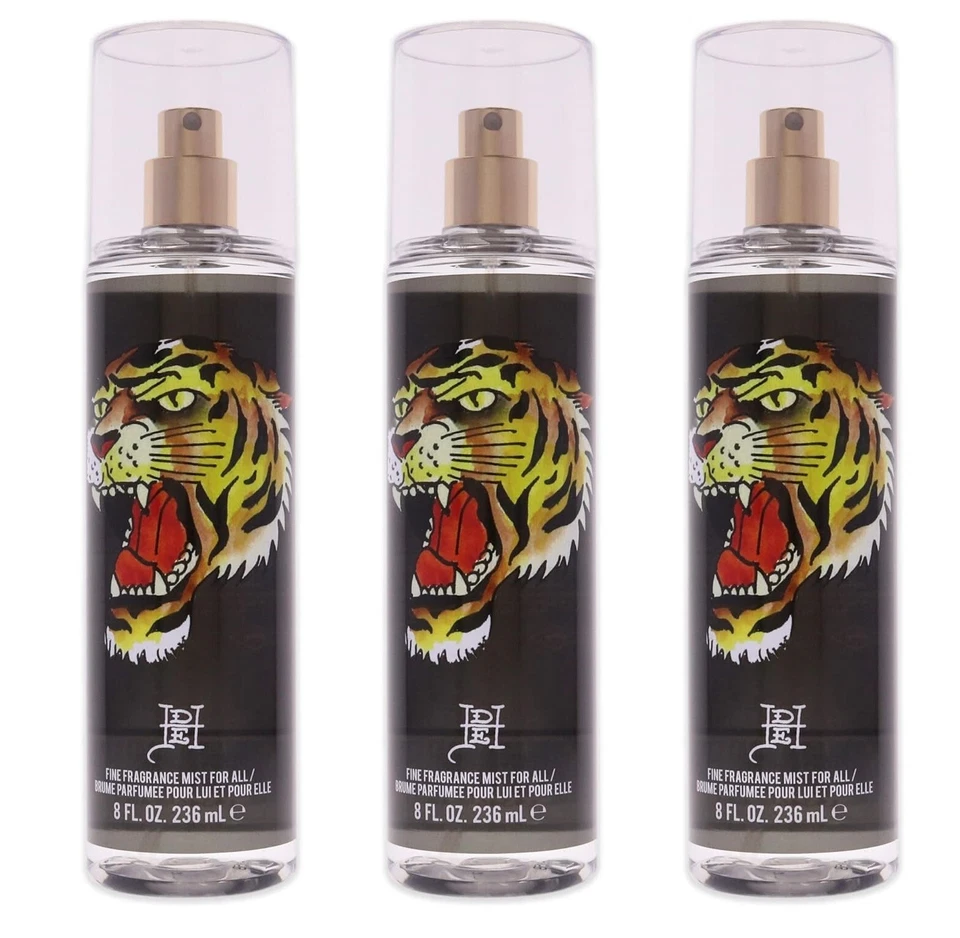 ЛОТ ИЗ 3 ED HARDY TIGER чернил на CHRISTIAN AUDIGIER для унисекс аромат туман 8 унций - Изображение 1 из 1