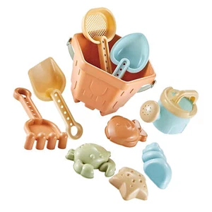 Strand Spielset Kunststoff Sand Spielzeug 10-teilig kompakt sicher für Strand für Kleinkinder AN - Bild 1 von 3