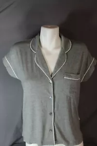 Ugg gray sleepwear pajama top button down shirt size XS - Picture 1 of 4