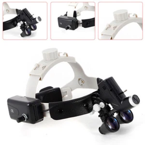 Lupas binoculares quirúrgicas médicas dentales lupa diadema faro LED - Imagen 1 de 17