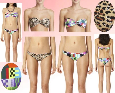 Conjunto de biquíni Mara Hoffman cintos Gato reversível top e parte inferior maiô G - Imagem 1 de 4