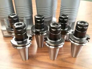 6pcs CAT40-ER20-2.76" COLLET CHUCKS balanced to G2.5/25000RPM #B25-CAT40-ER20 - Picture 1 of 4