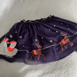 Mini Boden girls Holiday skirt size9-10 LN - Picture 1 of 3