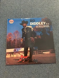 Bo Diddley Autographed Vinyl Cover Album Gunslinger Deceased Rare V154 - Picture 1 of 8