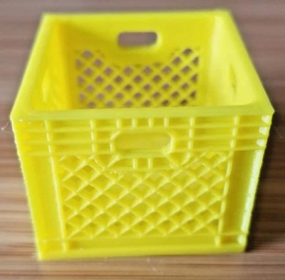 RC 1/10 Scale Yellow Toy Milk Crate Rock Crawler Truck Garage Mini Accessories - Image 1 of 4