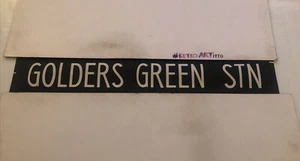 London Bus Route Destination Blind Feb1979 86 42” : Golders Green Station - Picture 1 of 12