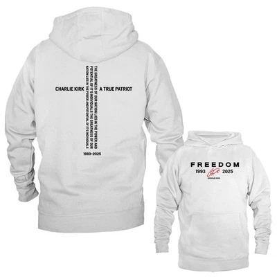 Sudadera con capucha Charlie Kirk Freedom True Patriot Memorial Foto 1 de 2