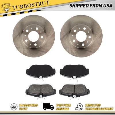 OE Front Brake Rotors Brake Pad For 1995-1997 Volvo 960 Lifetime Warranty - Image 1 of 4