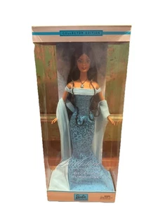 2002 Barbie Puppe B2397 Birthstone Collection Dezember Türkis Mattel Originalverpackt - Bild 1 von 10