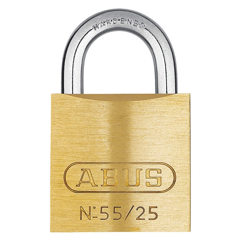 ABUS 55/25 KA Keyed Padlock, 15/32 in,Rectangle,Gold 14J886 - Image 1 of 1