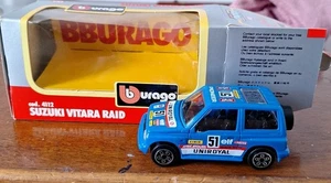 Burago Blue Suzuki Vitara Raid scale 1/43 Diecast car, cod. 4112 boxed - Picture 1 of 7