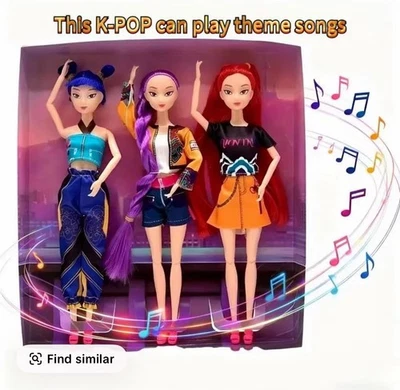 K-Pop Demon Hunters SINGING Dolls Set