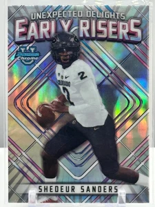 SHEDEUR SANDERS 2023 Bowman Chrome University EARLY RISERS Inserto #ER-4 - Imagen 1 de 2