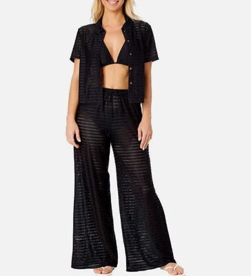 Juego de cubre natación Hurley para mujer, negro, grande Foto 1 de 4