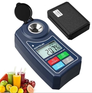 Digital Refractometer Brix Meter 0‑55% For Fruit Juice Sprite Sugar Tester Meter - Picture 1 of 14